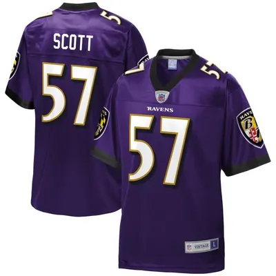 Bart Scott Baltimore Ravens Throwback Purple Limited Jersey - Edition 2