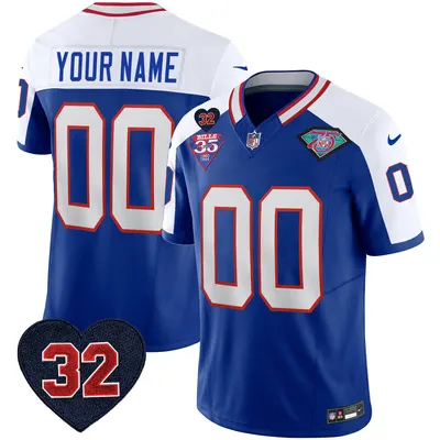 Bills 1994 Throwback OJ Simpson Patch Custom Limited Jersey