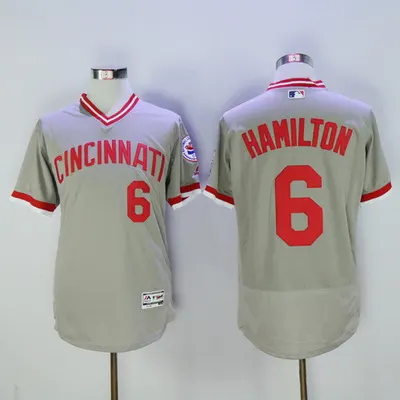 Billy Hamilton #6 Cincinnati Reds 2016 Pullover Flexbase Limited Baseball Jersey - Gray