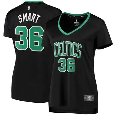 Boston Celtics Marcus Smart Black Swingman Jersey - Statement Edition