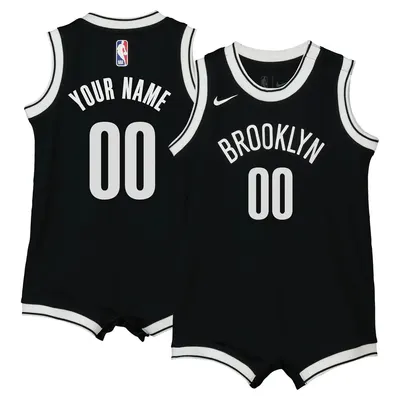 Brooklyn Nets Black Custom Swingman Jersey