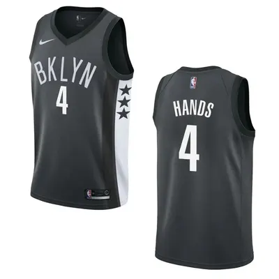 Brooklyn Nets Jaylen Hands Black Swingman Jersey - Statement Edition
