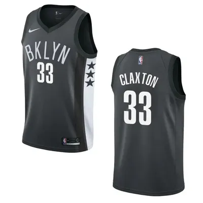 Brooklyn Nets Nicolas Claxton Black Swingman Jersey - Statement Edition