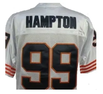 Dan Hampton Chicago Bears Custom Throwback White Limited Jersey