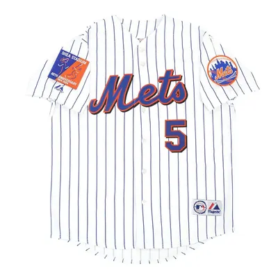 David Wright #5 New York Mets 2004 Shea 40th Patch Homeroadalt Limited Jersey