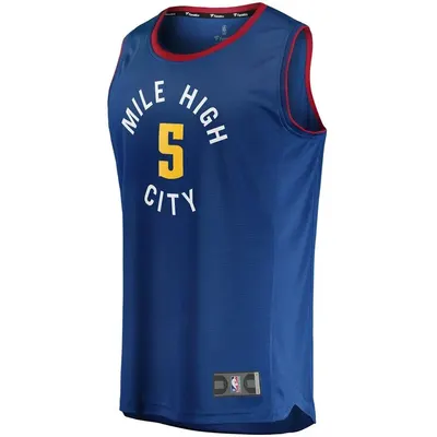 Denver Nuggets Will Barton Blue Swingman Jersey - Statement Edition