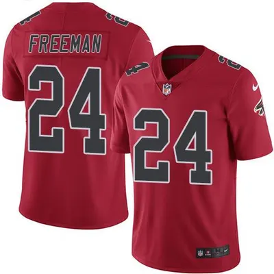 Falcons 24 Devonta Freeman Red Rush Limited Jersey