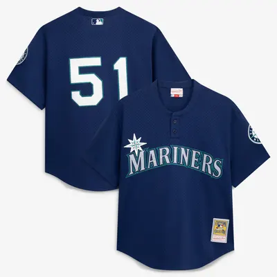 Ichiro Suzuki Seattle Mariners Batting Practice Jersey - Navy