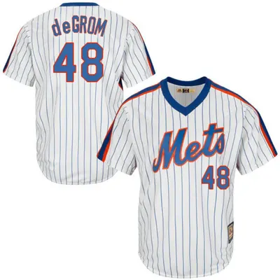 Jacob Degrom #48 New York Mets Throwback Pullover Limited Jersey - White