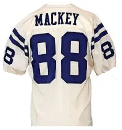 John Mackey Baltimore Colts Custom Throwback White Limited Jersey