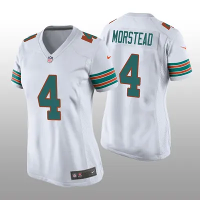 Miami Dolphins Thomas Morstead White Throwback Limited Jersey
