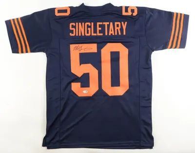 Mike Singletary Chicago Bears Custom Throwback Jersey