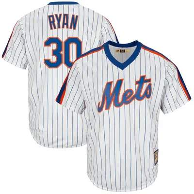 Nolan Ryan #30 New York Mets Throwback Pullover Limited Jersey - White