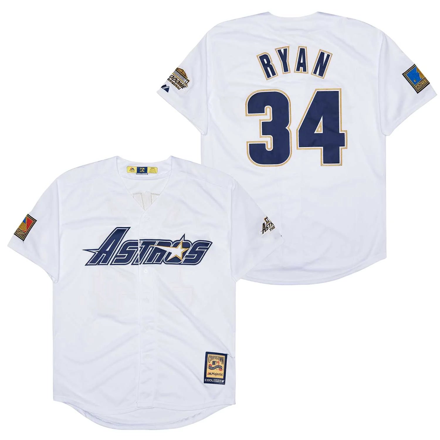 Nolan Ryan Houston Astros Jersey - White Astros Script