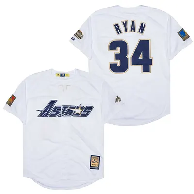 Nolan Ryan Houston Astros Jersey - White Astros Script