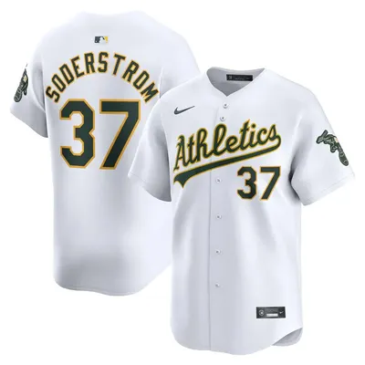 Oakland Athletics Tyler Soderstrom White Home Stadium Jersey