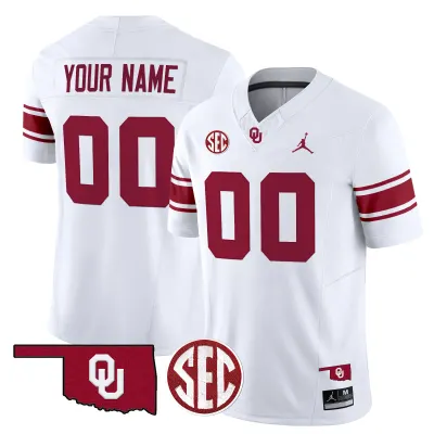 Oklahoma Sooners Throwback Custom Jersey Stitched