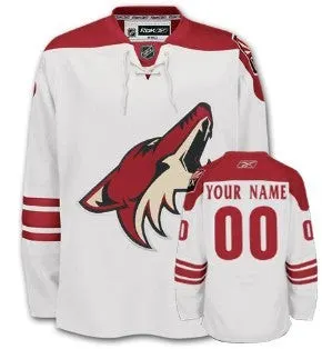 Phoenix Coyotes Customized Premier Breakaway Jersey - White