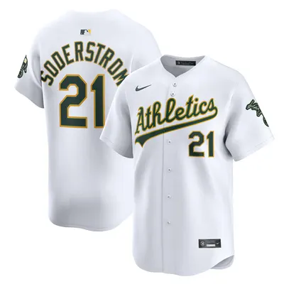Tyler Soderstrom #21 Oakland Athletics Home Limited Player Jersey - White