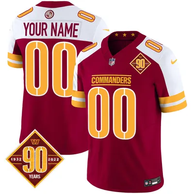 Washington Commanders 90th Anniversary Patch Custom Limited Jersey - Edition 2